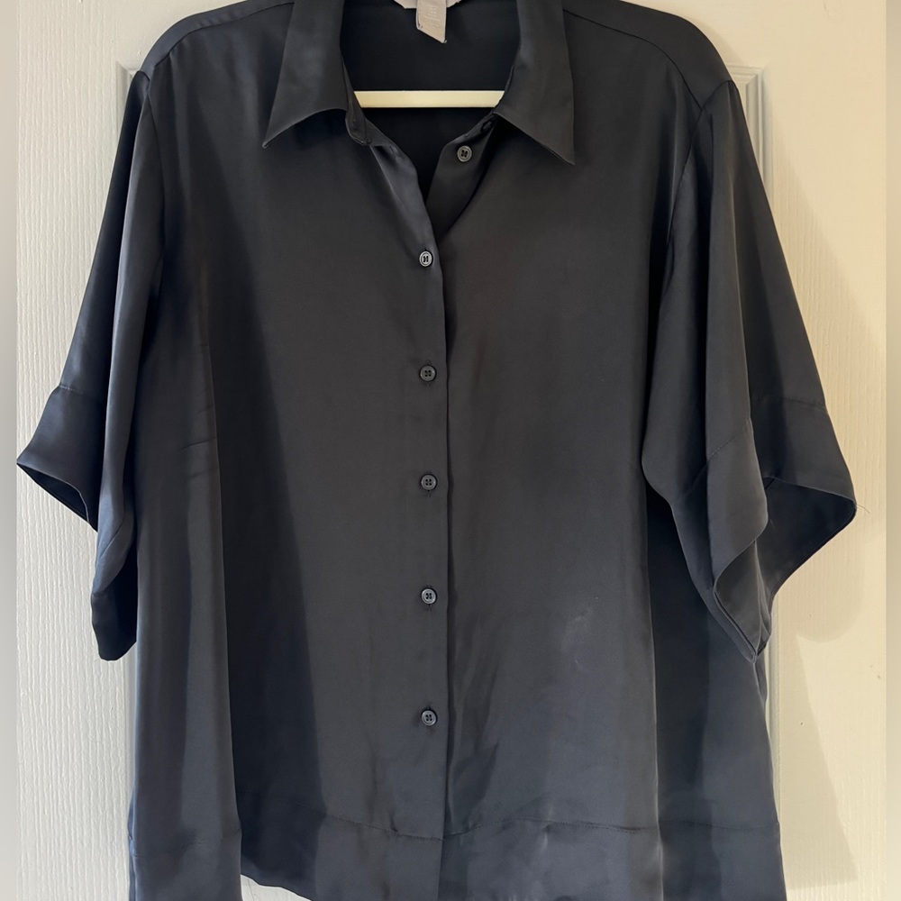 SATIN BLOUSE - Picture 1 of 3